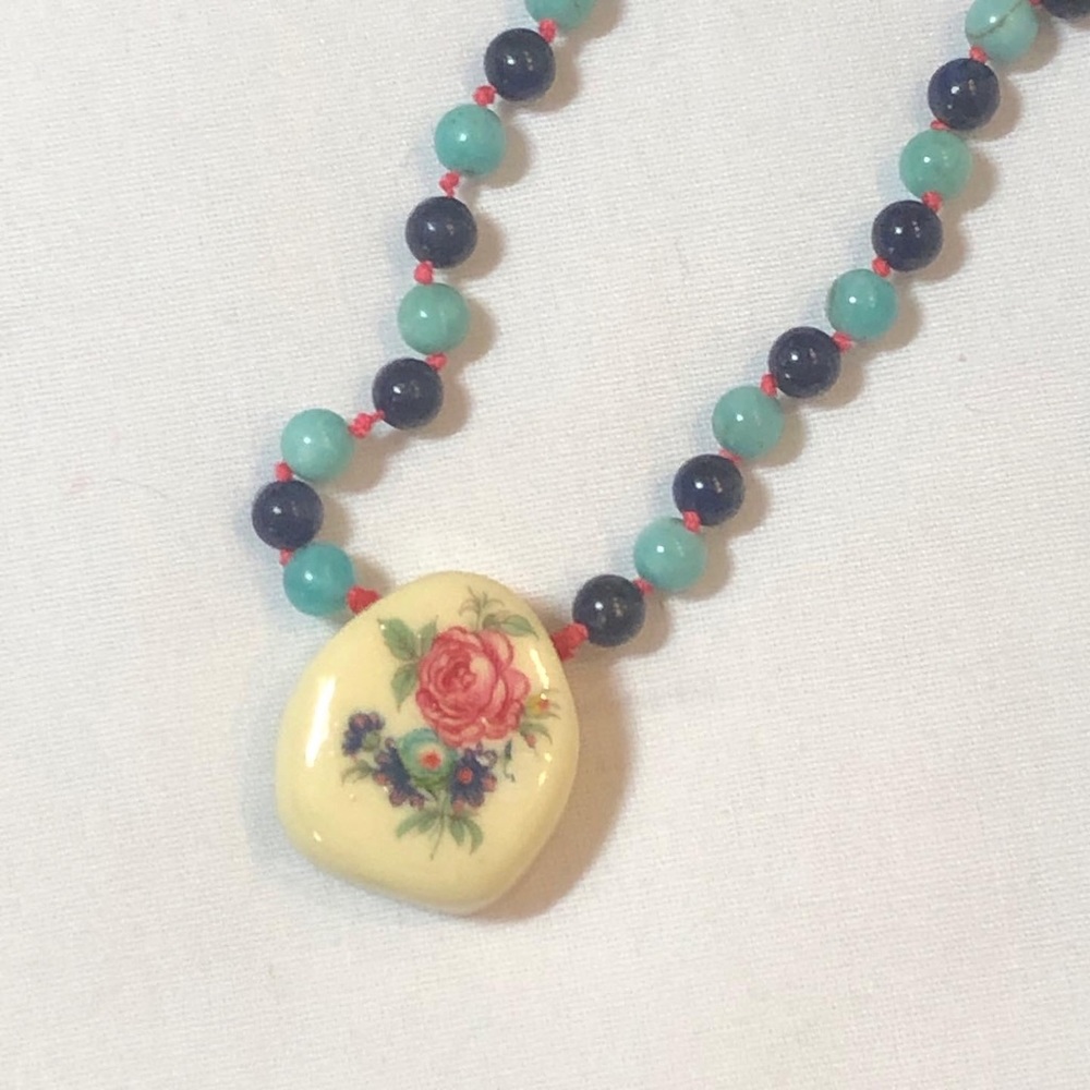 OOAK Spirit Beads with Unique Bakelite Pendant